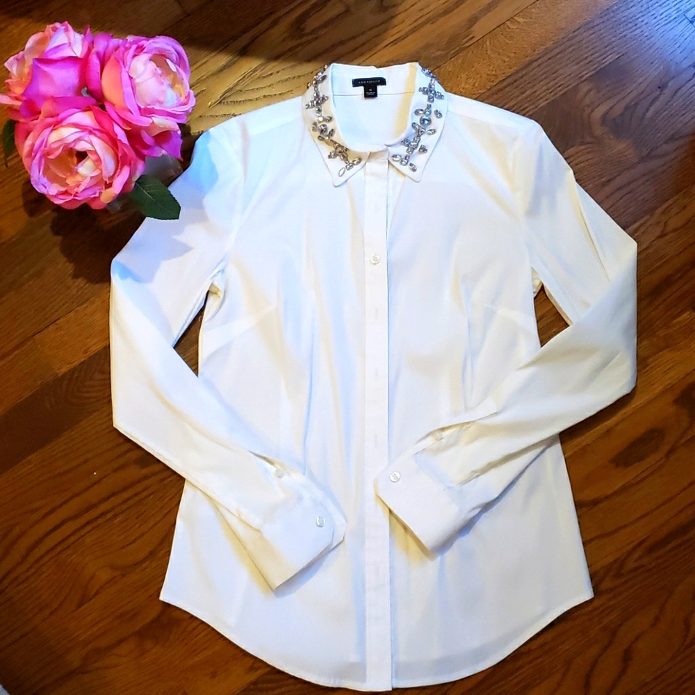 Ann Taylor Rhinestone Collar Size 0